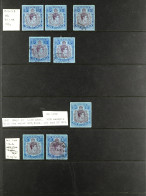 1938 - 1953 KGVI KEY PLATES COLLECTION Arranged By Value, Then By Printing Mint Incl. Never Hinged Or Used, Incl. Many B - Bermuda