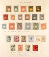 1890 - 1948 COLLECTION Of Mint And Used Stamps On Album Pages Including Higher Values (many With Fiscal Cancels As Usual - Brits Oost-Afrika