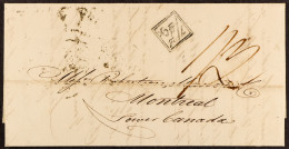 1843 (18th Nov) Entire Letter From London To Montreal, Lower Canada, Carried Unpaid Out Of Liverpool By Cunard Line â€˜A - Sonstige & Ohne Zuordnung