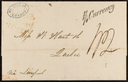 1847 (19th July) Entire Letter From London To Quebec, Canada, Carried Unpaid Out Of Liverpool By Cunard Line â€˜Hibernia - Autres & Non Classés