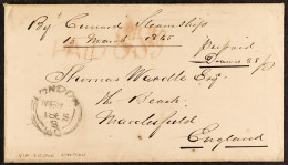 1865 (10th March) Envelope From London, Upper Canada, To Macclesfield, England, With H/s â€˜PAID 8d Stg.â€™ Arnell D02,  - Other & Unclassified