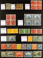 1868-1949 BETTER ITEMS On Stock Pages, Includes 1868-90 5c Large Queen Mint, 1897 6c Jubilee Used, 1916 2c+1c P12x8 Bloc - Other & Unclassified