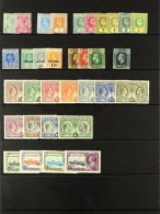 1900 - 1935 MINT COLLECTION Of 33 Stamps On A Protective Page, Note 1900 Â½d And 1d, 1905 2Â½d And 1s, 1907-09 Incl. 4d, - Kaimaninseln