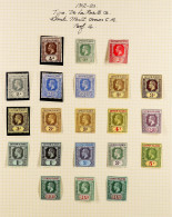 1912-20 Wmk Mult Crown CA Complete Set With All Additional Shades / Papers, SG 40/52c, Fine Mint, Cat Â£699 (21 Stamps). - Kaimaninseln