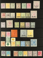 1872 - 1936 MINT COLLECTION Of 98 Stamps On Protective Pages, Note 1872-80 4c Rosy-mauve, 8c, 96c, 1885 1r.12 0n 2r.50 P - Ceylan (...-1947)