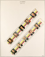 1980 - 2001 NEVER HINGED MINT COLLECTION On Album Pages In A Spring Back Binder, Sets, Se-tenant Strips & Blocks, Miniat - Kolumbien