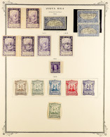 1921 - 1959 MINT COLLECTION On Album Pages, A High Level Of Overall Completeness With Additional Blocks & Other Items, S - Costa Rica