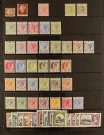 1880 - 1935 MINT STAMPS Range Of 51 Stamps On A Protective Page, 1880 Â½d Pl. 15, 1d Pl. 215, 1881 1d, 1882-86 Die I 4pi - Andere & Zonder Classificatie