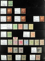 1880-1963 BETTER ITEMS FINE MINT SELECTION On Stock Pages, Includes 1880 1s Opt Unused, 1881 Â½d On 1d 18mm Surchs (x2,  - Other & Unclassified