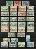 1937 - 1952 USED COLLECTION Of 46 Stamps On Protective Pages, Note Omnibus Sets, 1938-50 Pictorials Set Incl Three Shade - Falklandeilanden