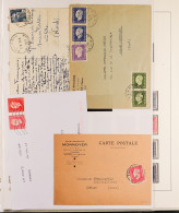 1900 - 1959 COLLECTION Of Used Stamps In Two Albums, Comprehensive Incl 1918 15c Red Cross (x2), 1931 1.50f Sinking Fund - Other & Unclassified