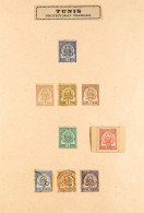 TUNISIA 1888 - 1930's COLLECTION Of Mint & Used Stamps, Sets, Pairs / Blocks, Postage Dues On Old Album PagesÂ (350+ Sta - Andere & Zonder Classificatie