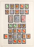 FRENCH ZONE 1945 - 1949 NEVER HINGED MINT COLLECTION On Album Pages, Chiefly Sets & Miniature Sheets From The General Is - Other & Unclassified