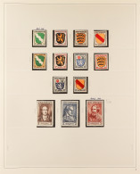 FRENCH ZONE 1947 - 1949 NEVER HINGED MINT Collection On Album Pages In Binder, Complete For Baden With All Stamps And 3  - Altri & Non Classificati