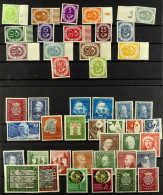 NEVER HINGED MINT BETTER ITEMS Includes 1949 Centenary Set, 1949-1952 Relief Fund Sets, 1950 Bach Set, 1951-52 Posthorn  - Sonstige & Ohne Zuordnung