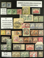 1890's-1910's MINT & USED ASSEMBLY On Stock Pages, Includes Mint Vals To 5m, Postmarks Interest, Stamps On Pieces, Overp - Sonstige & Ohne Zuordnung