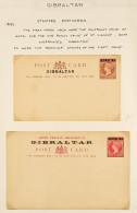 POSTAL STATIONERY 1886-1894 All Different Collection Of Unused Ps Postcards, Plus 1894 10c Wrapper Used. (14 Items) - Gibraltar