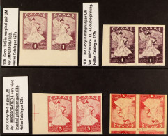 1945 'GLORY' IMPERF PAIRS VARIETIES Never Hinged Mint Group, Includes 1d Imperf Pairs (x2, One Double Print), 3d Imperf  - Sonstige & Ohne Zuordnung