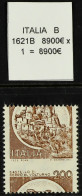 1980-92 RARE CASTLE SERIES VARIETY 200L Cerro Al Volturno - Pandone Castle (as Sassone 1516) Variety 'PRINTED IN BROWN O - Unclassified