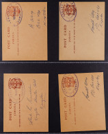 1956 - 1972 TEMPORARY RUBBER DATESTAMPS. A Collection Of 1c & 1Â½d Postal Stationery Postcards Cancelled By Violet TRD P - Giamaica (...-1961)