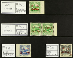 1953-56 'POSTAGE' OVERPRINTS NEVER HINGED MINT GROUP, Includes On 'Palestine' 3m Opts Inverted (x3 Incl Pair, Unpriced), - Jordan