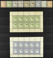 1892-93 No Watermark Issue Mint Group Includes The Complete Set With Extra 8c & 10c Shades, SG 39/47, 41a, 43a, Also 6c  - Nordborneo (...-1963)