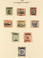 1904 Surcharged '4 Cents' Complete Set, SG 129/137, Very Fine Used. Cat Â£350 (9 Stamps) - Borneo Del Nord (...-1963)