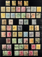 1867 - 1937 USED COLLECTION Arranged On Pages From A Stock Book, Note 1867 6c On 2a, 8c On 2a, 24c On 8a & 32c On 2a Sur - Straits Settlements