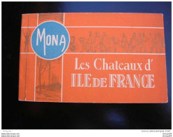 10vae  CARNET COMPLET DE 20 CPA CHATEAUX D'ILE DE FRANCE - Ile-de-France