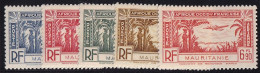 Mauritanie Poste Aérienne N°1/5 - Neuf ** Sans Charnière - TB - Unused Stamps