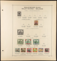 FEDERATED MALAY STATES 1900 - 1934 COLLECTION Of Mint & Used Stamps On Album Pages, Comprehensive Ranges (note The 1900- - Sonstige & Ohne Zuordnung