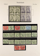 1939 - 1988 NEVER HINGED MINT COLLECTION On Pages, Note 1939 St Willibrord Set Blocks 4, 1940 Relief Fund & Surcharges S - Andere & Zonder Classificatie