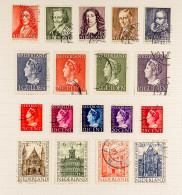 1941 - 1988 COMPREHENSIVE USED COLLECTION On Pages, Note 1940 Queen Imperf Set On Registered Cover, 1946 & 1949 Queen Hi - Other & Unclassified