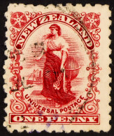 1902 (Apr) 1d Carmine 'Universal' Perf 11 On Thin, Hard Cowan Paper, SG 301, Very Fine Used. Cat Â£1000. - Sonstige & Ohne Zuordnung