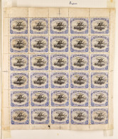 1907 2Â½d Black And Ultramarine With Small Overprint (SG 41) Complete Mint Sheet Of 30, Includes Thin 'd' At Left Variet - Papua New Guinea