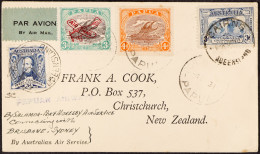 1931 (1st May) Salamaua - Port Moresby Air Service Cover To New Zealand. Very Fine, 12 Flown. Eustis P30, $750. - Papouasie-Nouvelle-Guinée