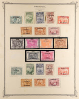 1911-12 'REPUBLICA' OVERPRINTED Mint Sets On Album Pages Includes 1911 Da Gama Postage & Post Due Set, & 1911-12 Da Gama - Otros & Sin Clasificación