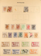 1879 - 1918 MINT & USED COLLECTION On Old French Album Pages, 1900-11 Set, 1903 Stagecoach Set, 1903 Post Office Most Va - Sonstige & Ohne Zuordnung