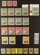 1902 - 1922 MINT / MOSTLY NEVER HINGED ACCUMULATION On Stock Pages, Includes KEVII To 1s Incl Â½d Corner Plate Single, 4 - St. Helena