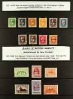 1877 - 1958 COLLECTION Of Chiefly Mint Stamps Nicely Displayed On Protective Pages In A Binders, Note 1899 'Provisional  - Samoa