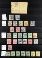1886 - 1899 COLLECTION Of 60+ Used Stamps On Protective Page With SG Numbers, Chiefly Fine. - Samoa (Staat)