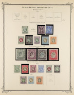 1904 - 1911 MINT COLLECTION Of 21 Stamps On An Album Page, 1904 CA Set (missing 1a), 1905 MCA Set, Cat Â£300+. - Somaliland (Herrschaft ...-1959)