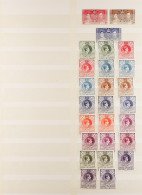 1937 - 1975 COLLECTION Of 250+ Mint Stamps On Stock Book Pages, Note 1938-54 Set + Shades, Perfs, 1961 Surcharges Set In - Swasiland (...-1967)