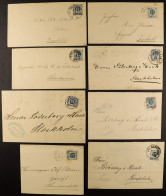 1880-1888 Covers, Entire Letters & A Few Cards Bearing Mostly 12o Stamps Cancelled By Various Town Cds's & Transit Marks - Sonstige & Ohne Zuordnung