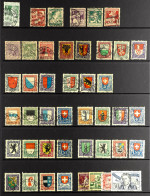 1913 - 1938 COMPLETE PRO JUVENTUTE COLLECTION Of Fine Used Sets, From The 1913 5 + 5c Green To The 1938 Set.Â Stc â‚¬100 - Autres & Non Classés