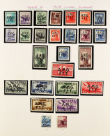 1945-1954 ATTRACTIVE COLLECTION On Pages, Mint & Used, Includes (all Mint) ZONE A 1947-48 Set Incl Airs & Express Stamps - Sonstige & Ohne Zuordnung