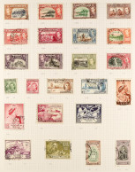 1851 - 1951 COLLECTION Of Used Stamps On Album Pages Note Britannia's Incl. 1882 1d Surcharged By Hand (2 Examples), 193 - Trinidad & Tobago (...-1961)