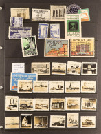 1933 CHICAGO WORLD'S FAIR Collection Of Poster Stamps, Covers, Post Cards, Ephemera In An Album (Qty) - Sonstige & Ohne Zuordnung