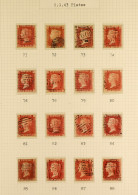 1840 - 1880 COLLECTION In Small Red Album, Note 1840 1d Mulready Letter Sheet (faults), 1840 1d Black (4 Margins), 1864- - Andere & Zonder Classificatie