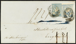 STAMP - 1853 (20th May) A Letter From Melbourne, Australia, To Huddersfield, Via Southampton, 20th May 1853, Paid Sixpen - ...-1840 Prephilately
